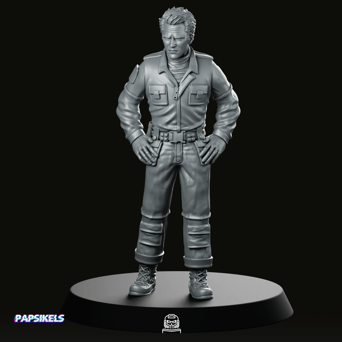 Prodigy Corp Chief Scientist Kirsh 1 Miniature - Papsikels Miniatures - We Print Miniatures