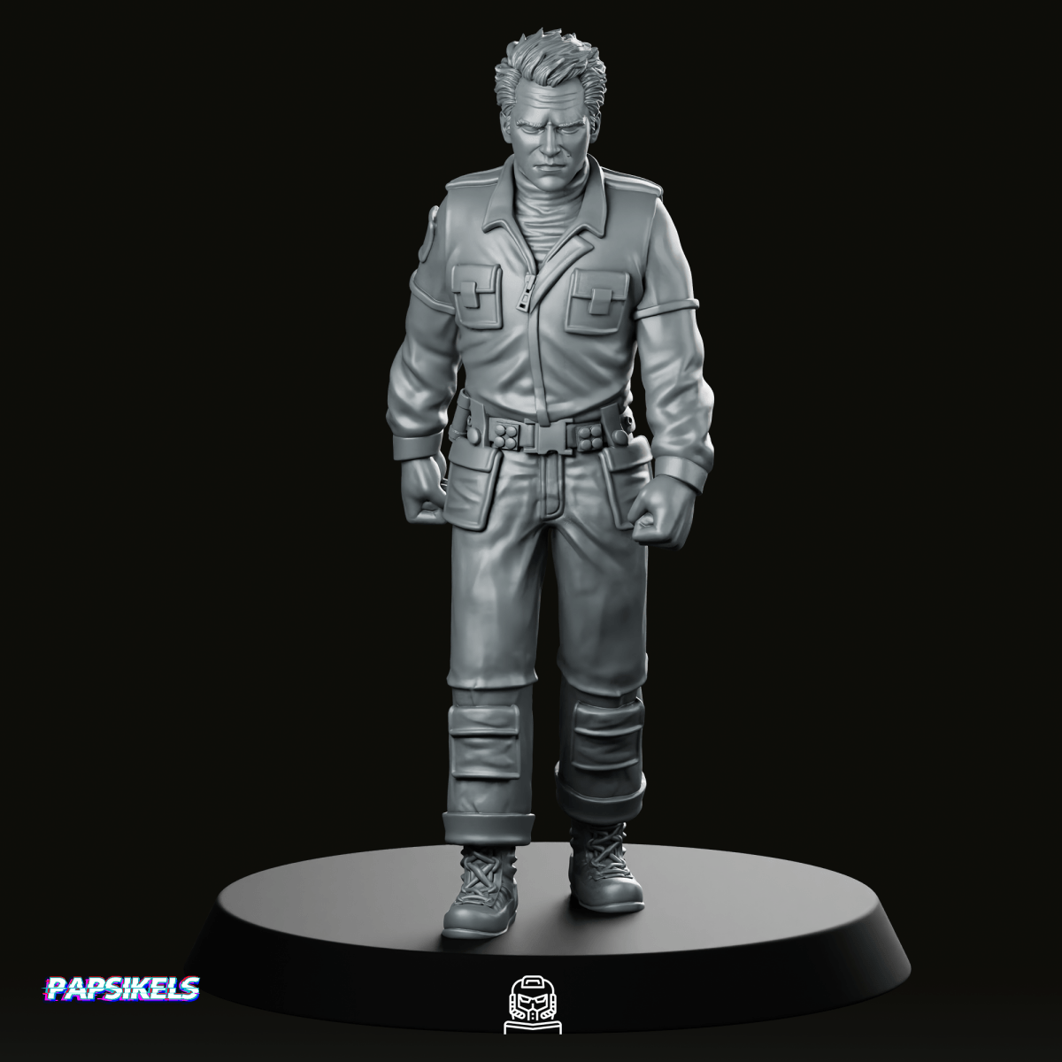 Prodigy Corp Chief Scientist Kirsh 2 Miniature - Papsikels Miniatures - We Print Miniatures