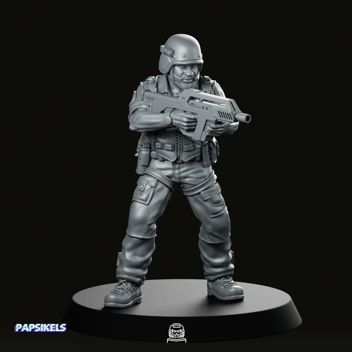 Prodigy Corp Sar Team Member 1 Miniature - Papsikels Miniatures - We Print Miniatures