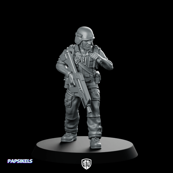 Prodigy Corp Sar Team Member 10 Miniature Sci - Fi - Papsikels Miniatures - We Print Miniatures
