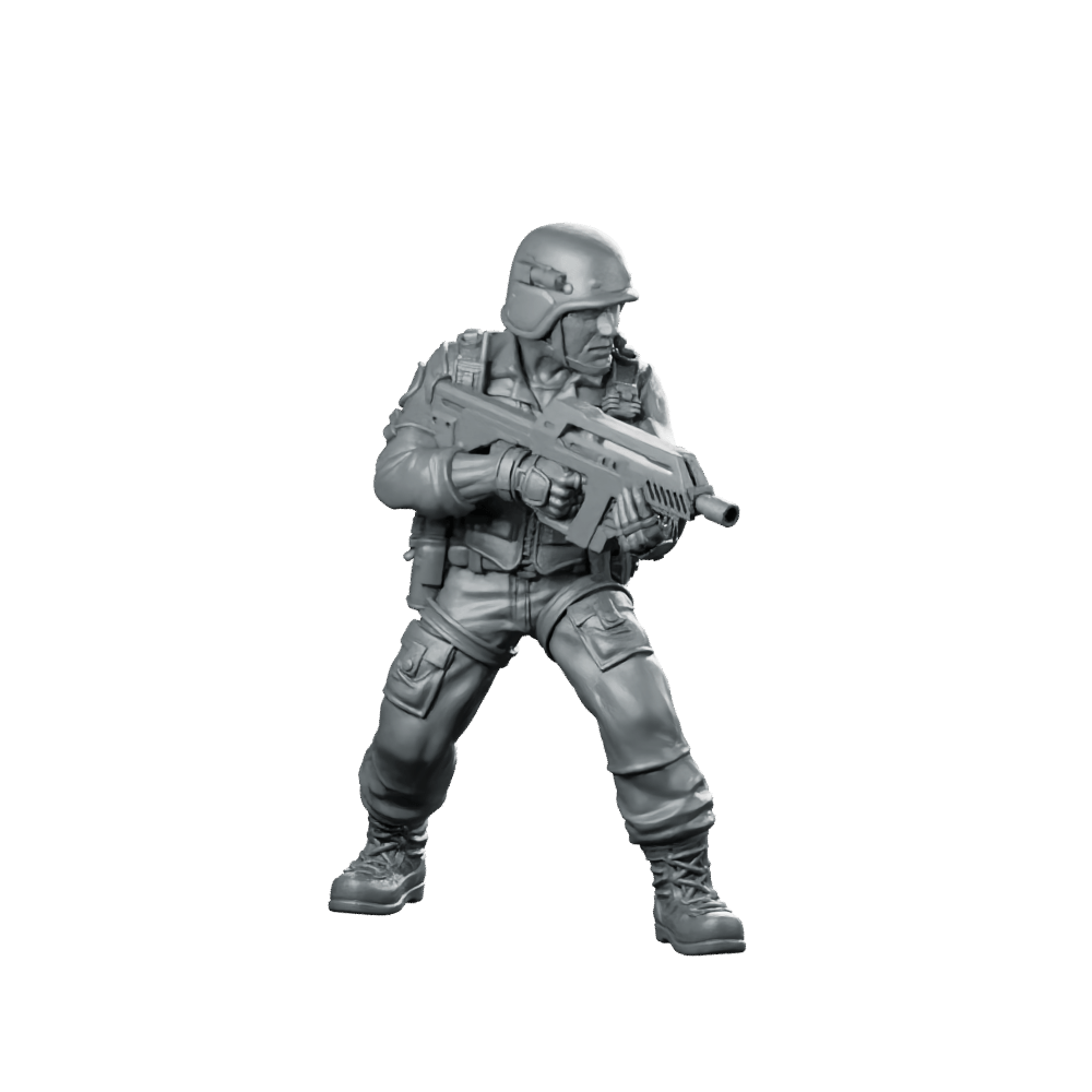 Prodigy Corp Sar Team Member 2 Miniature Stealth - Papsikels Miniatures - We Print Miniatures
