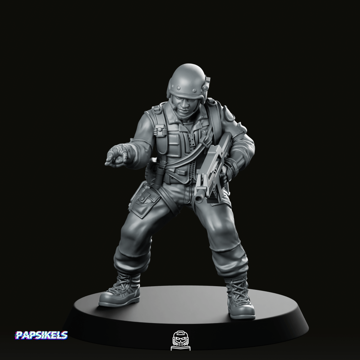 Prodigy Corp Sar Team Member 7 Miniature - Papsikels Miniatures - We Print Miniatures