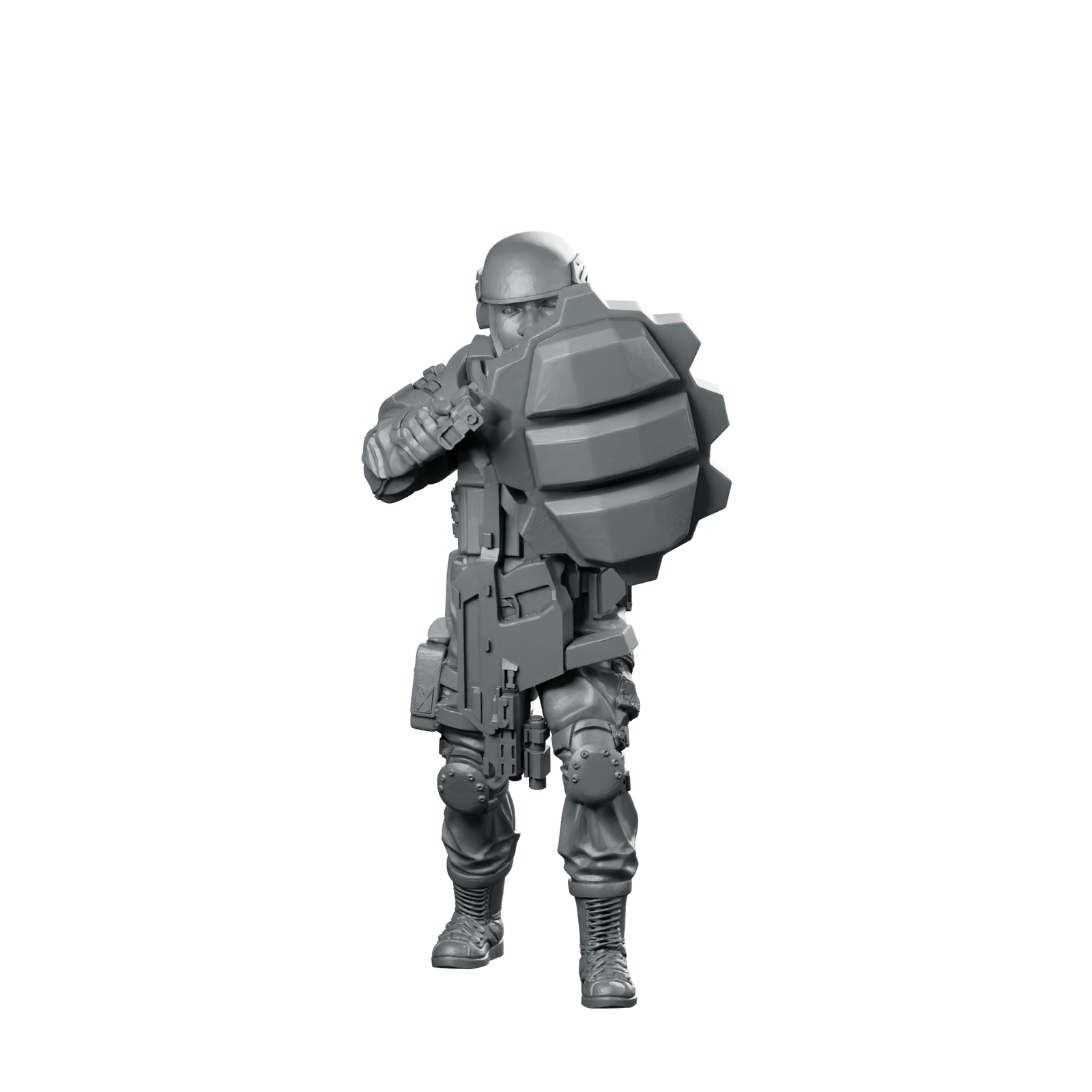 Prodigy Operator 2 Sci Fi Trooper Riot Miniature 360 Spin 01