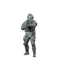 Prodigy Operator 4 Sci fi Combat Soldier Miniature 360 Spin 01