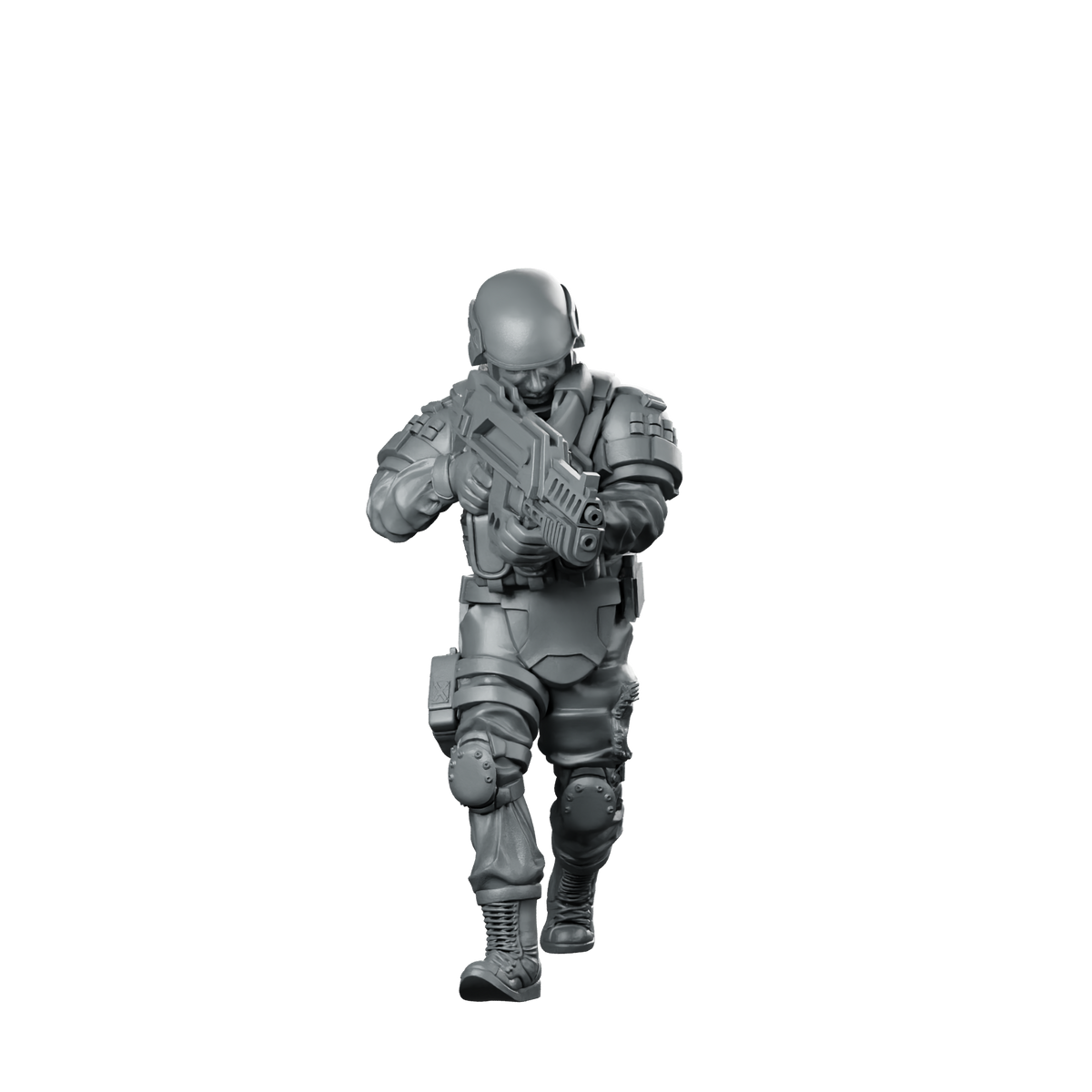 Prodigy Operator 5 Sci fi Combat Soldier Miniature 360 Spin 01