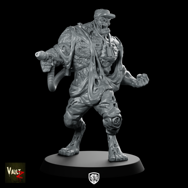 Abominationwflamethrower WPM Miniature Armed Zombie Soldier Undead