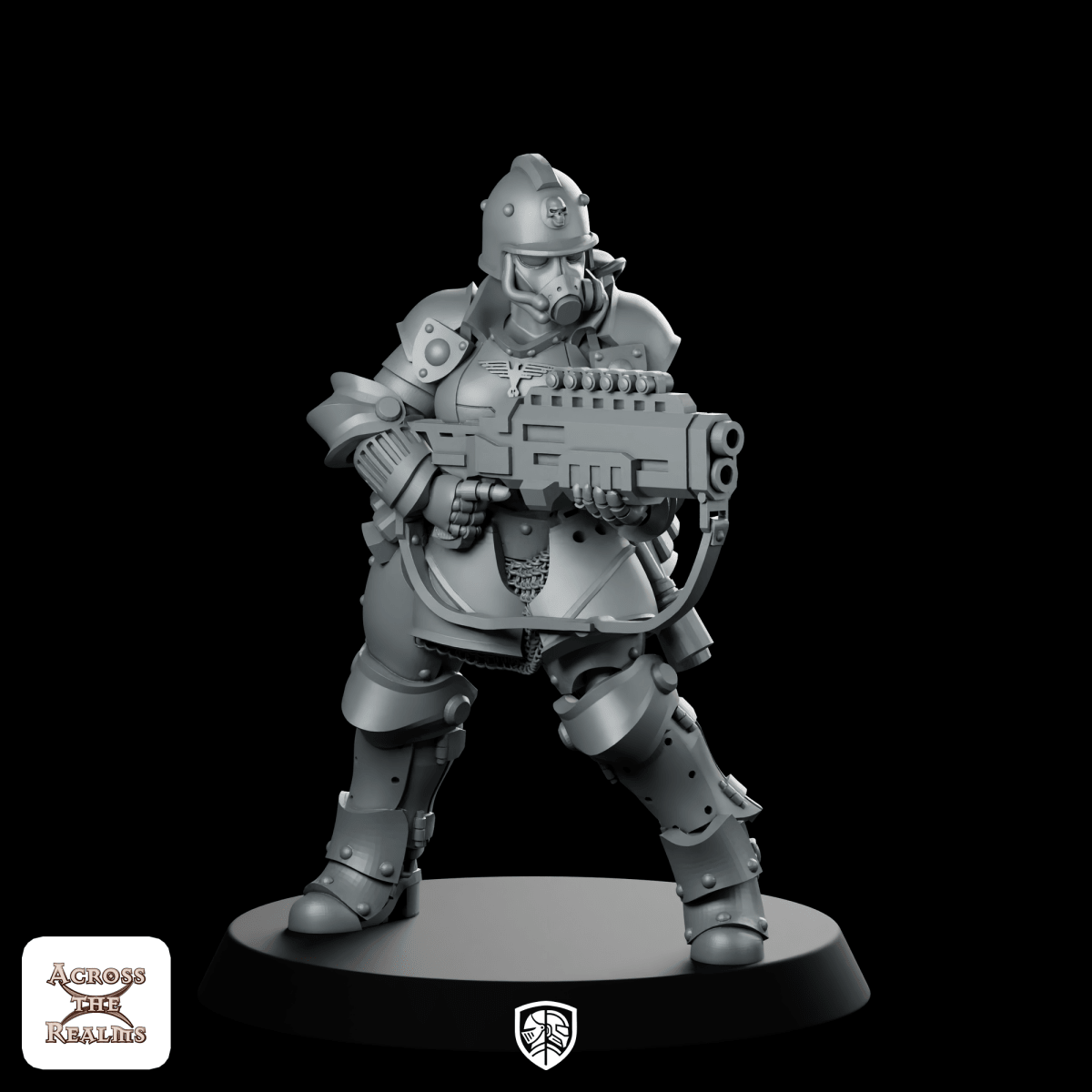 Miniature Cult Of Death Engineer 2 Armoured 2 - Across The Realms - We Print Miniatures