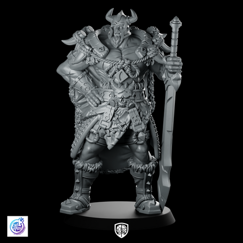 Adventurers Guild Leader Miniature Viking Warlord