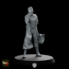 Agent Werner Miniature Gunslinger Trenchcoat Armed Male