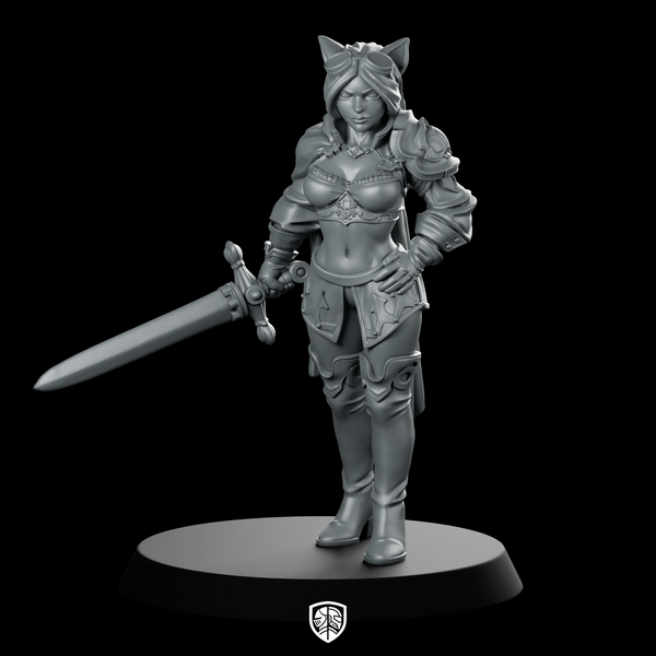 Ambar Miniature Catfolk Duelist