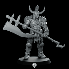 Annointed Warrior Of Fury 2 Horned Berserker - Papsikels Miniatures - We Print Miniatures