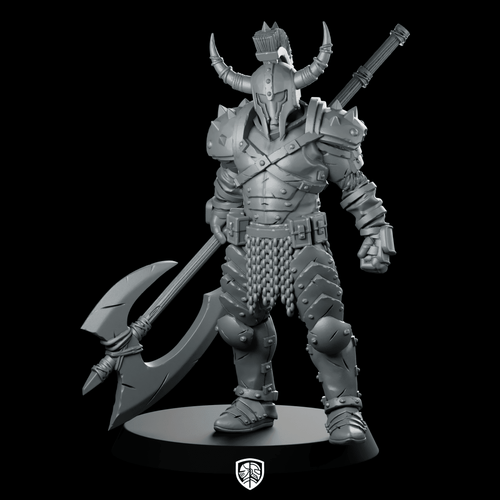 Annointed Warrior Of Fury 3 Horned Marauder - Papsikels Miniatures - We Print Miniatures