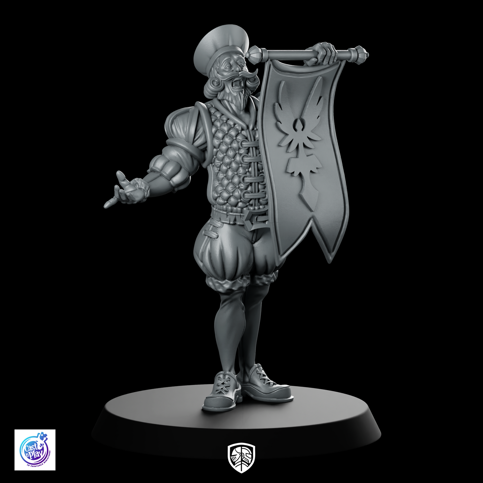 Announcer A Miniature Herald Banner Bard