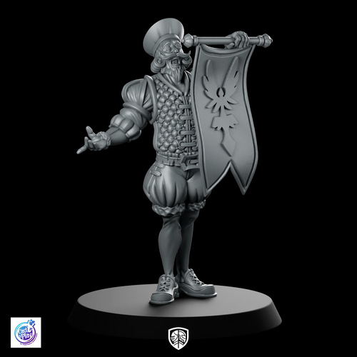 Announcer A Miniature Herald Banner Bard