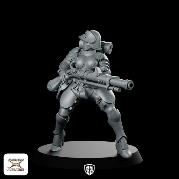 Arquebuseir 1 Miniature Armoured Trench Heavy Gunner