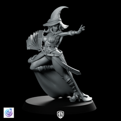 Aurelia Casting Spell Miniature Sorceress Spellcaster
