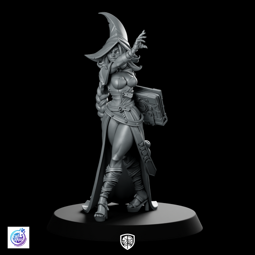 Aurelia Walking Miniature Witch Sorceress Grimmoire