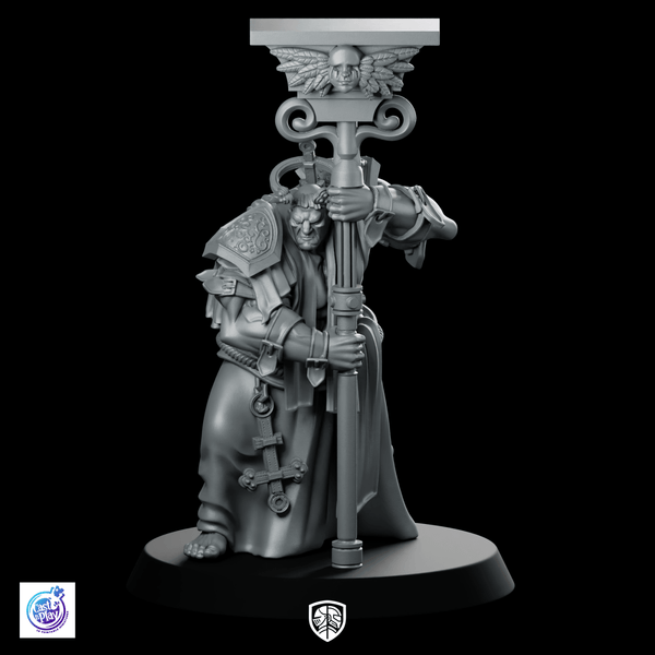 Bishop Bannerman A Miniature Penitent Cleric Column - CastNPlay - We Print Miniatures