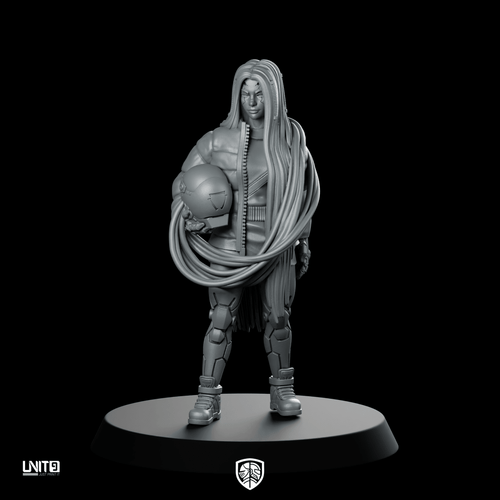 Blast Dollv1 Miniature Cyber Huntress Bust - UNIT9 - We Print Miniatures