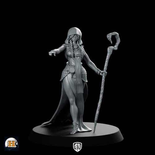 Blind Eve 32 Miniature Blind Seeress Sorceress