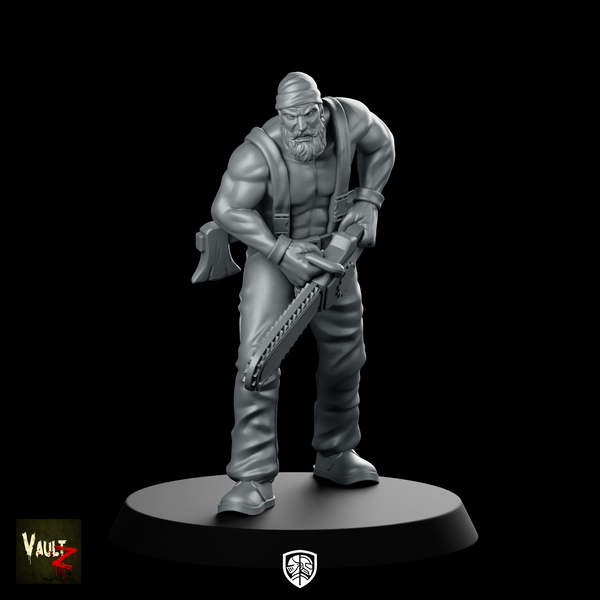 Bradd WPM Miniature Chainsaw Killer Bearded Survivor