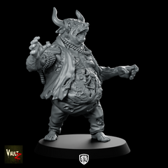 Bull Man WPM Miniature Undead Horned Bloated
