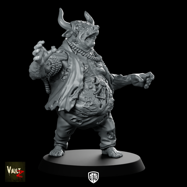 Bull Man WPM Miniature Undead Horned Bloated