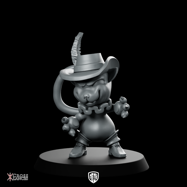Cat5 Miniature Swashbuckler Mouse Musketeer Rogue