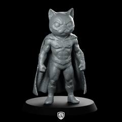 Cat Superhero 3D Model Caped Tabaxi Warrior