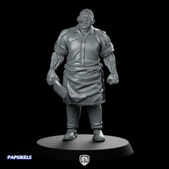 Chef Zombie 1 Miniature Cleaver Butcher Undead