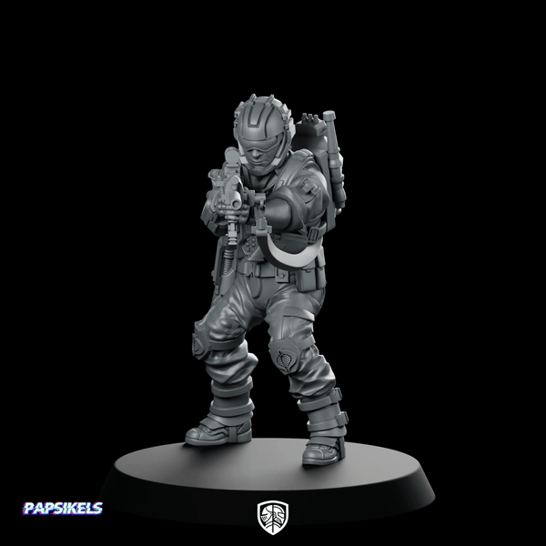 Cobra Tele Viper Trooper 1 Miniature Rifle - Papsikels Miniatures - We Print Miniatures