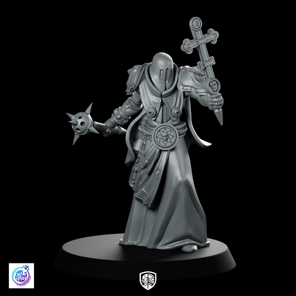 Contrition Priests G Miniature Hooded Cleric Inquisitor