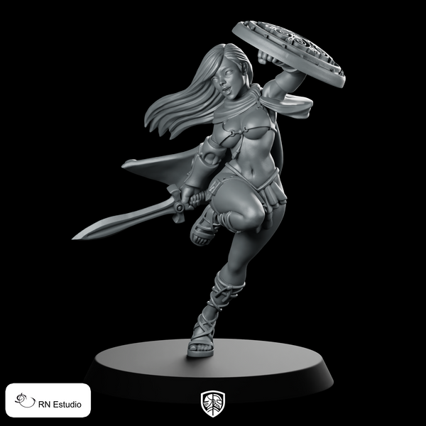 Crescendia Miniature Shieldmaiden