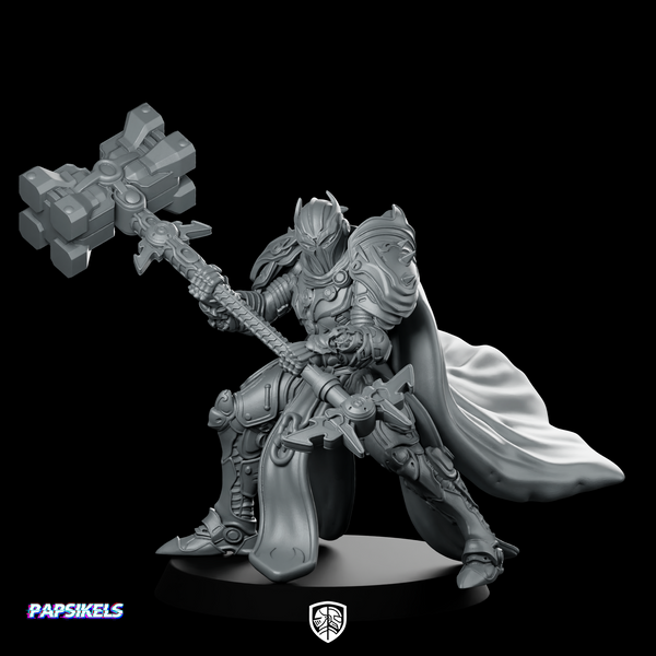 Cyber Paladin Hero Miniature Cloak Knight