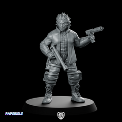 Cyberpunk Hotwire Product Render Cyborg Gunfighter