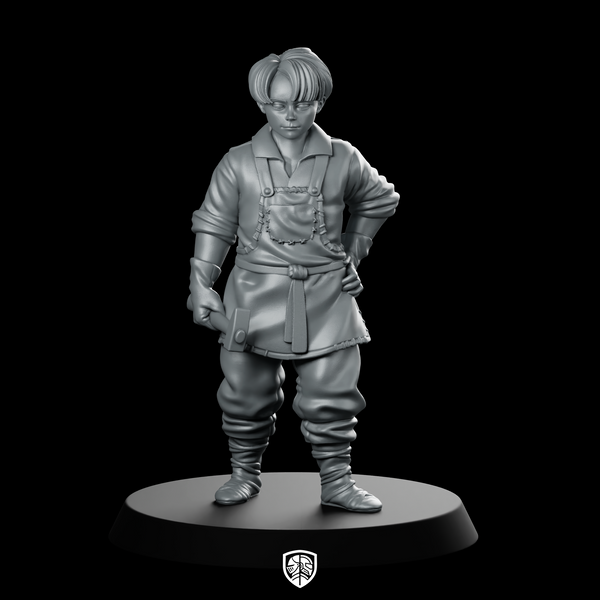 Dan (Smith Apprentice) Miniature Apprentice Blacksmith