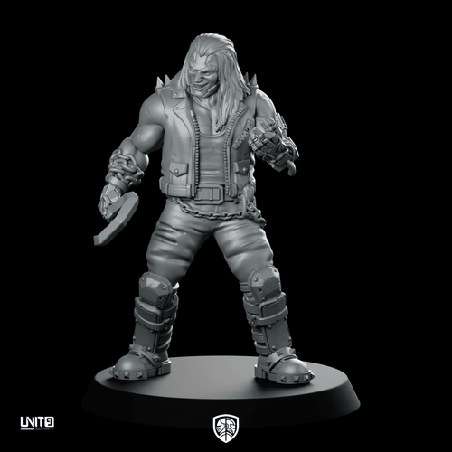 Dante “Black Riff” Crow V1 Product Render - UNIT9 - We Print Miniatures
