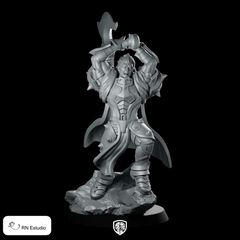Darius Miniature Armoured Berserker Warrior Axe