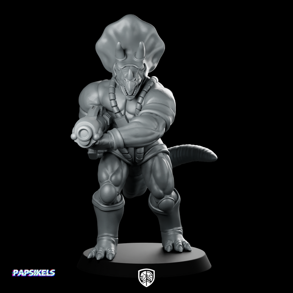 Dinopaps Triceratops Trooper 2 Miniature Blaster