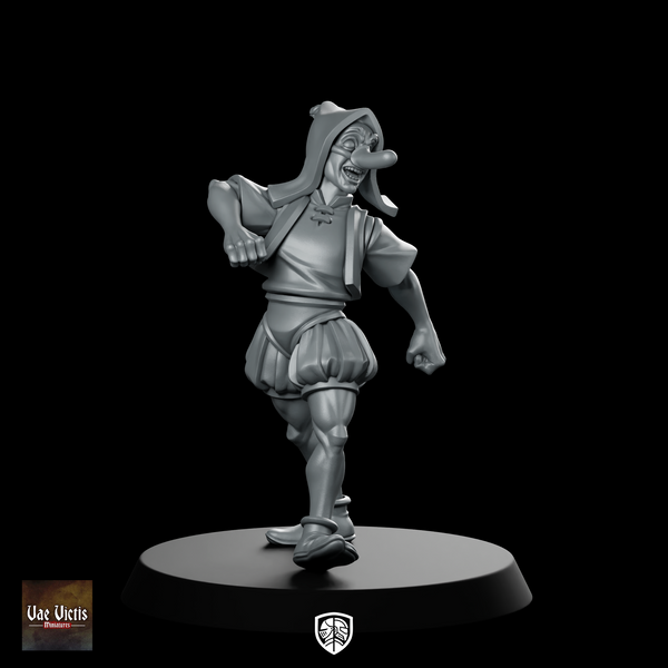 Doll Man Miniature Jester Rogue Pose
