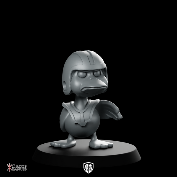 Duck1 Miniature Armoured Duck Warrior Chibi