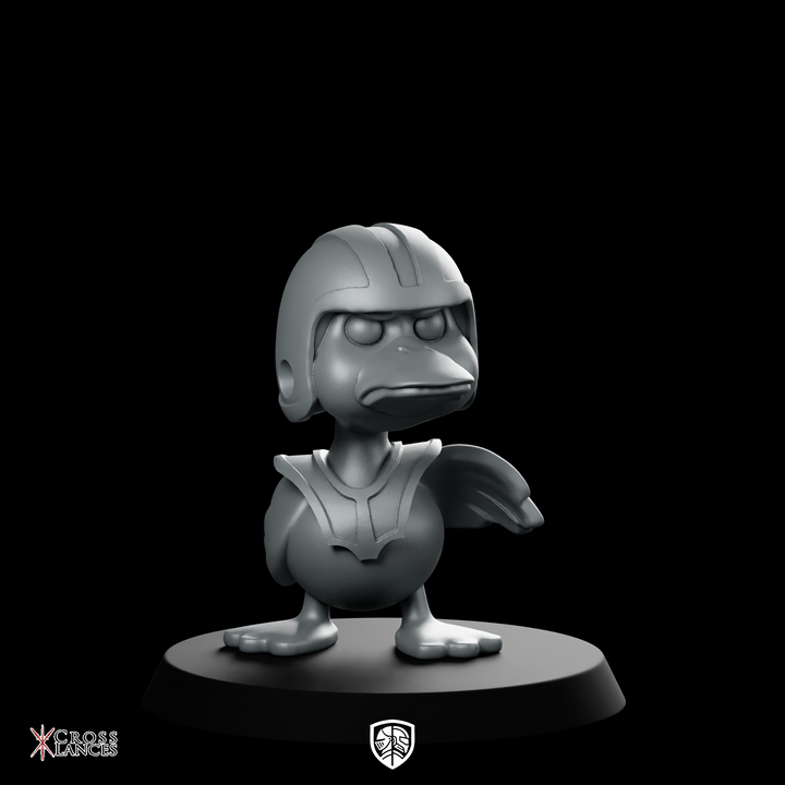 Duck1 Miniature Armoured Duck Warrior Chibi