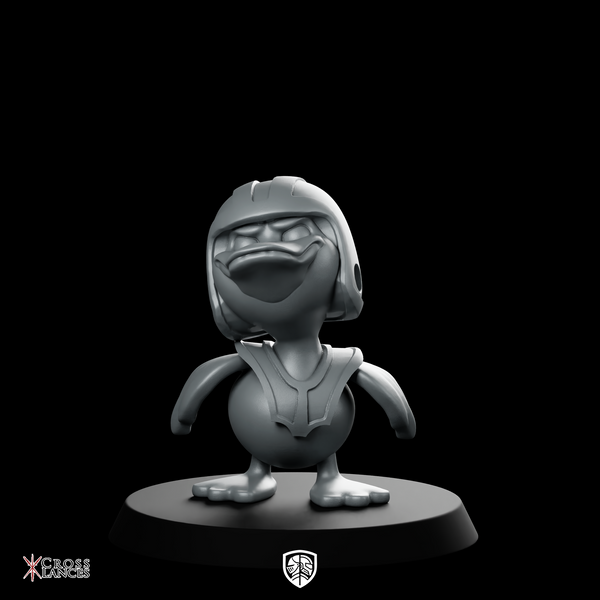 Duck6 Miniature Armoured Grumpy Duck Warrior