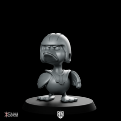 Duck9 Miniature Grumpy Armoured Duck Warrior