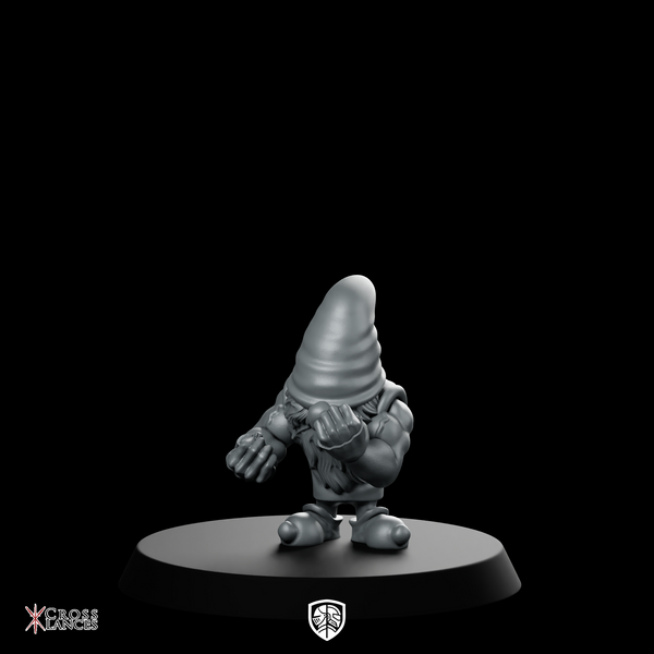 Dwarf6 (Repaired) Miniature Gnome Brawler Pugilist Fighter