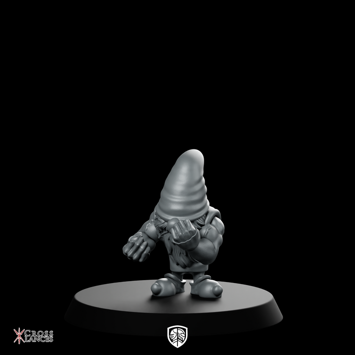 Dwarf6 (Repaired) Miniature Gnome Brawler Pugilist Fighter