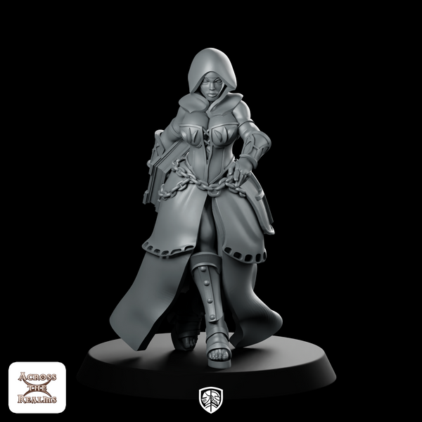 Ecclesiarchy Pinup Nun 1 Miniature Hooded Operative