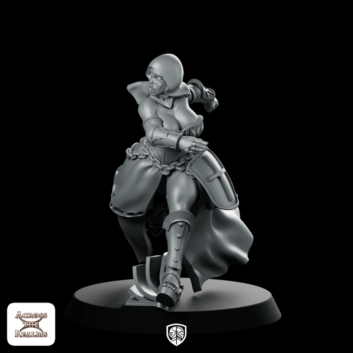 Ecclesiarchy Pinup Nun 2 Miniature Armoured Duellist