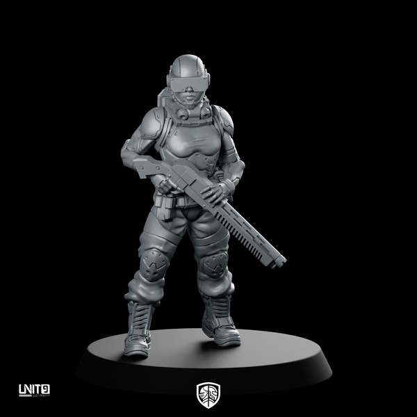 Echo Runner Pose1 Miniature Visor Trooper