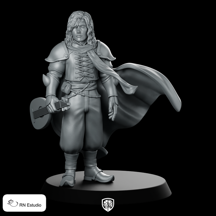 Edward Miniature Bard Minstrel Cloak Lute